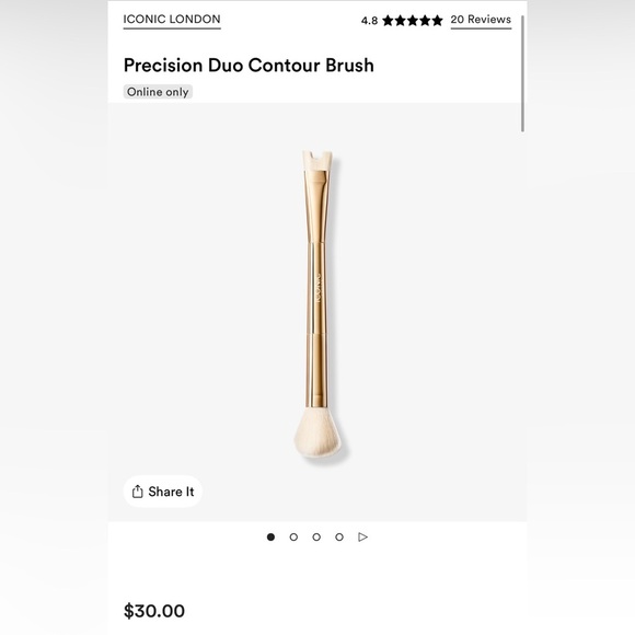 4 x Iconic London Precision Duo Contour Brush - Picture 1 of 7